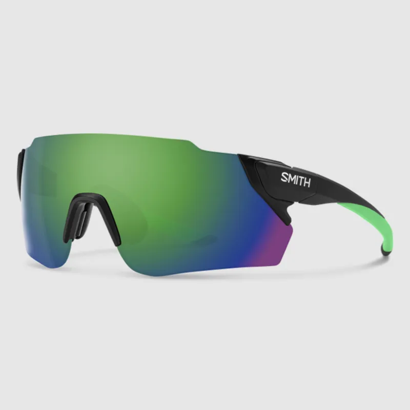 Smith Attack MAX Sunglasses Matte Black Reactor/ChromaPop Green Mirror-1